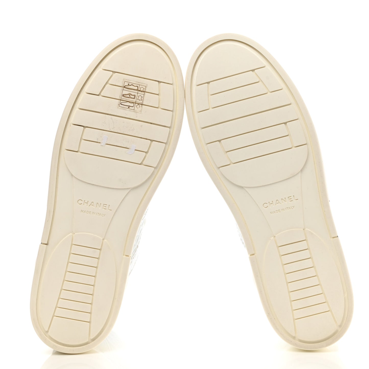 Calfskin Crocodile Embossed Cocodile High Top Sneakers 40 White