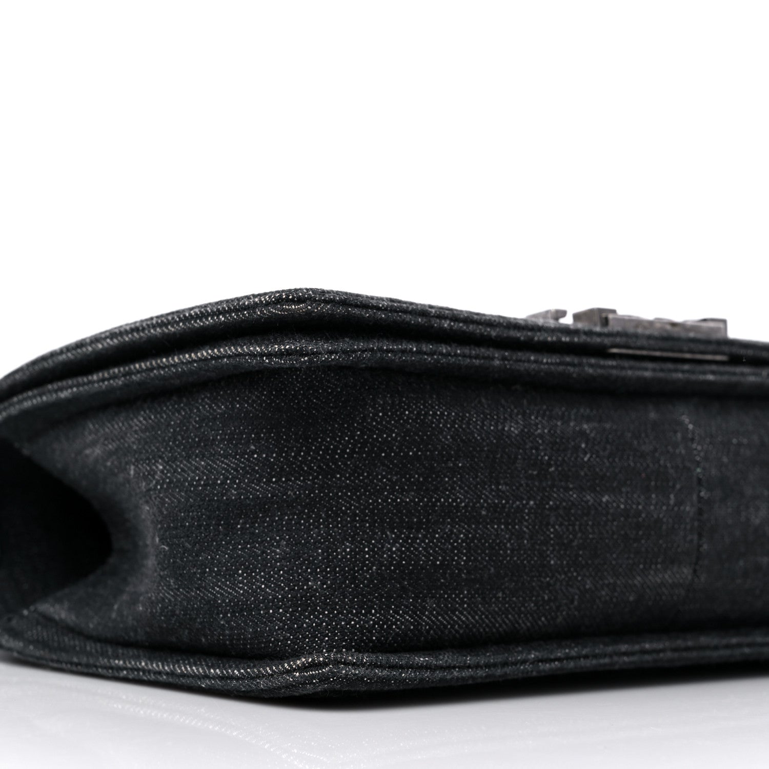 Chanel Denim Quilted Medium Boy Flap Black 8 of 10
