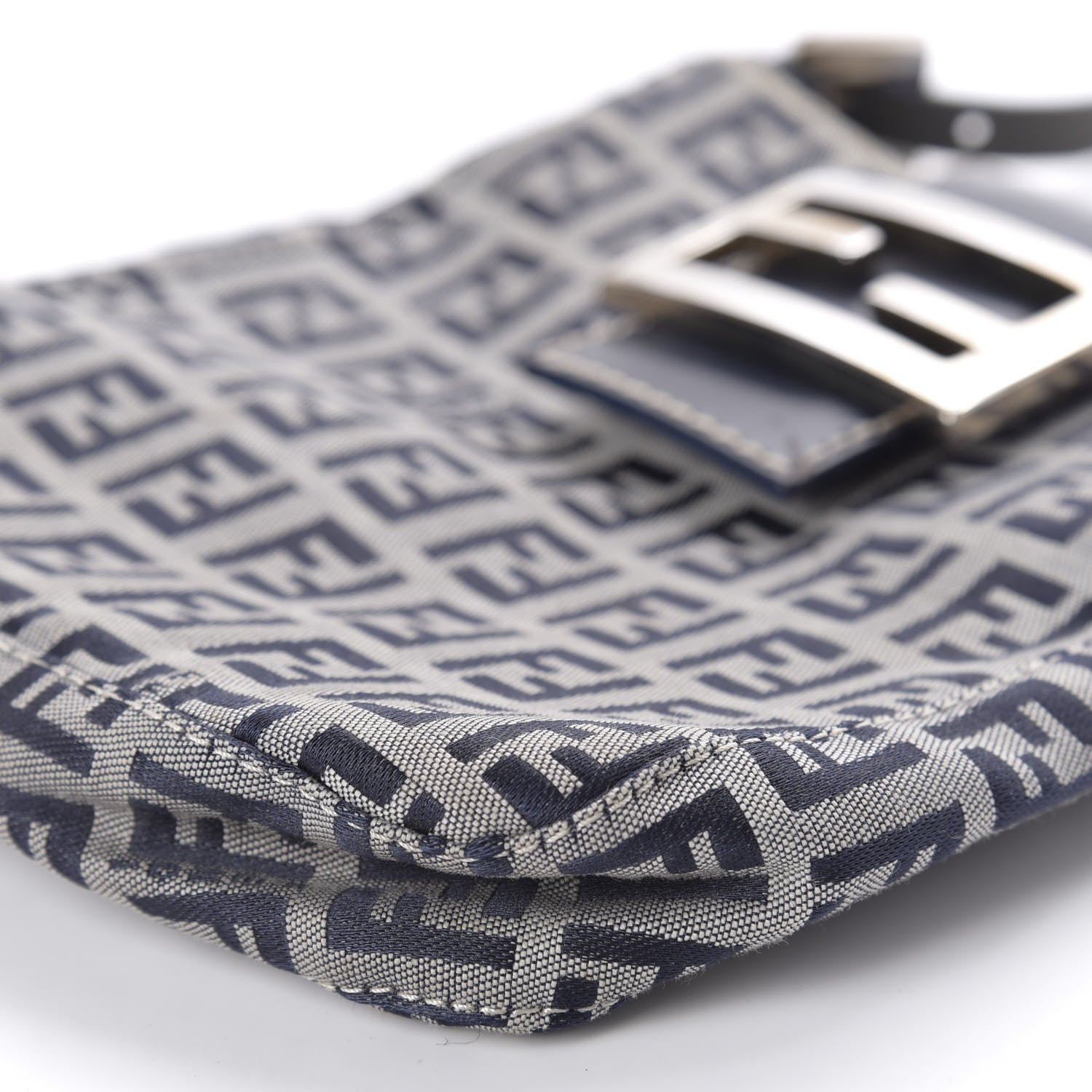 Fendi Zucchino Mini Shoulder Bag Navy Blue 7 of 9