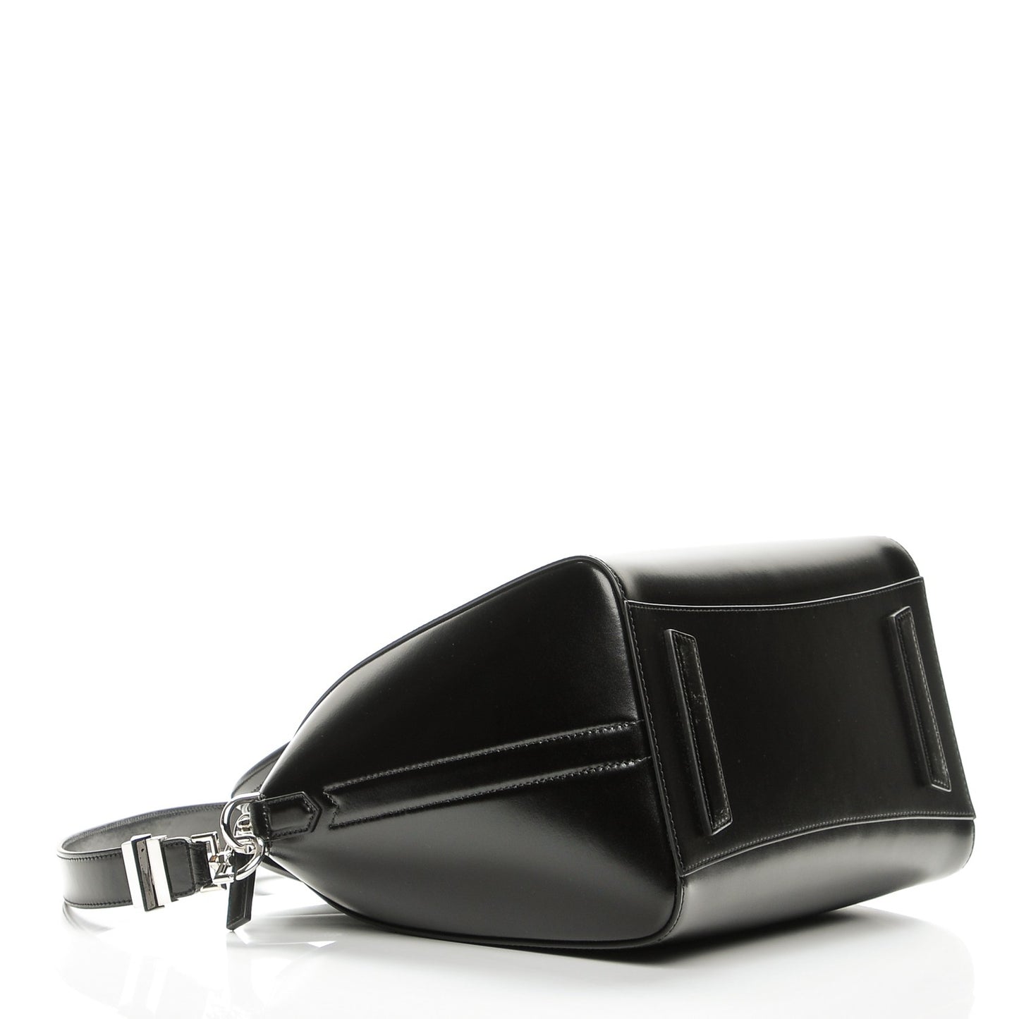 Shiny Lord Calfskin Medium Antigona Black