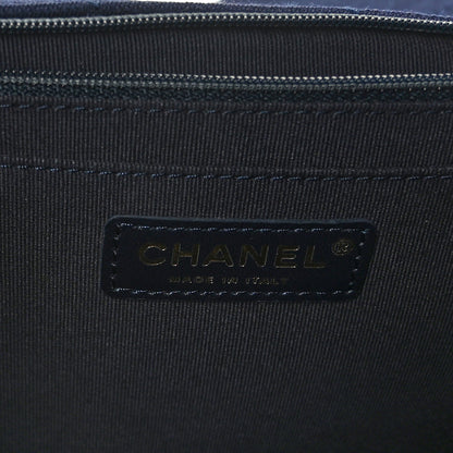Chanel Jersey Quilted XL Jumbo Flap Navy 5 of 8