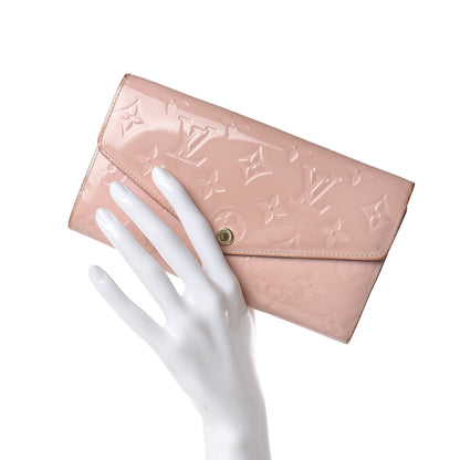 Louis Vuitton Vernis Sarah Wallet NM Rose Ballerine 2 of 16