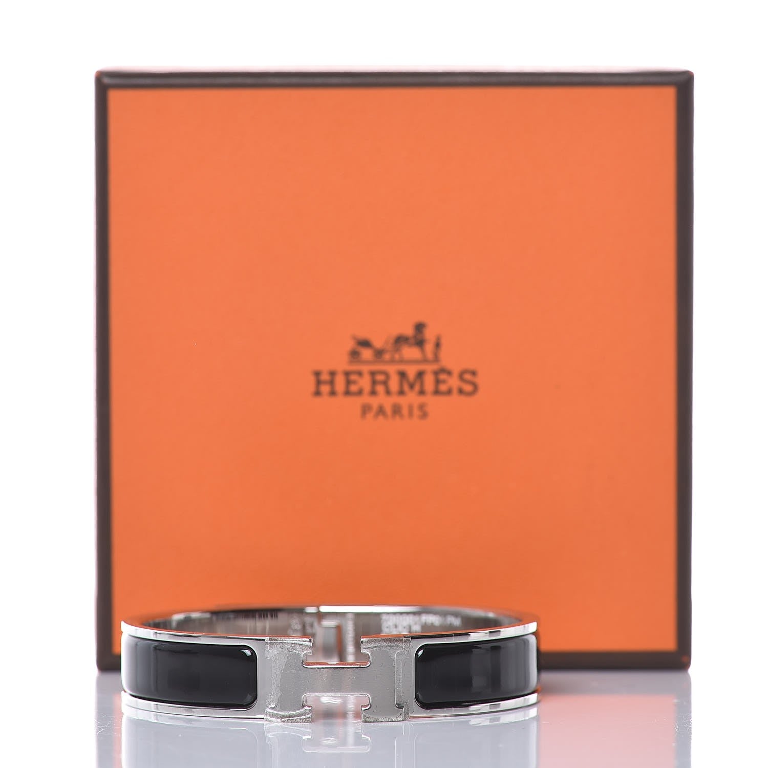 Hermes Enamel Narrow Clic Clac H Bracelet PM Black 7 of 7