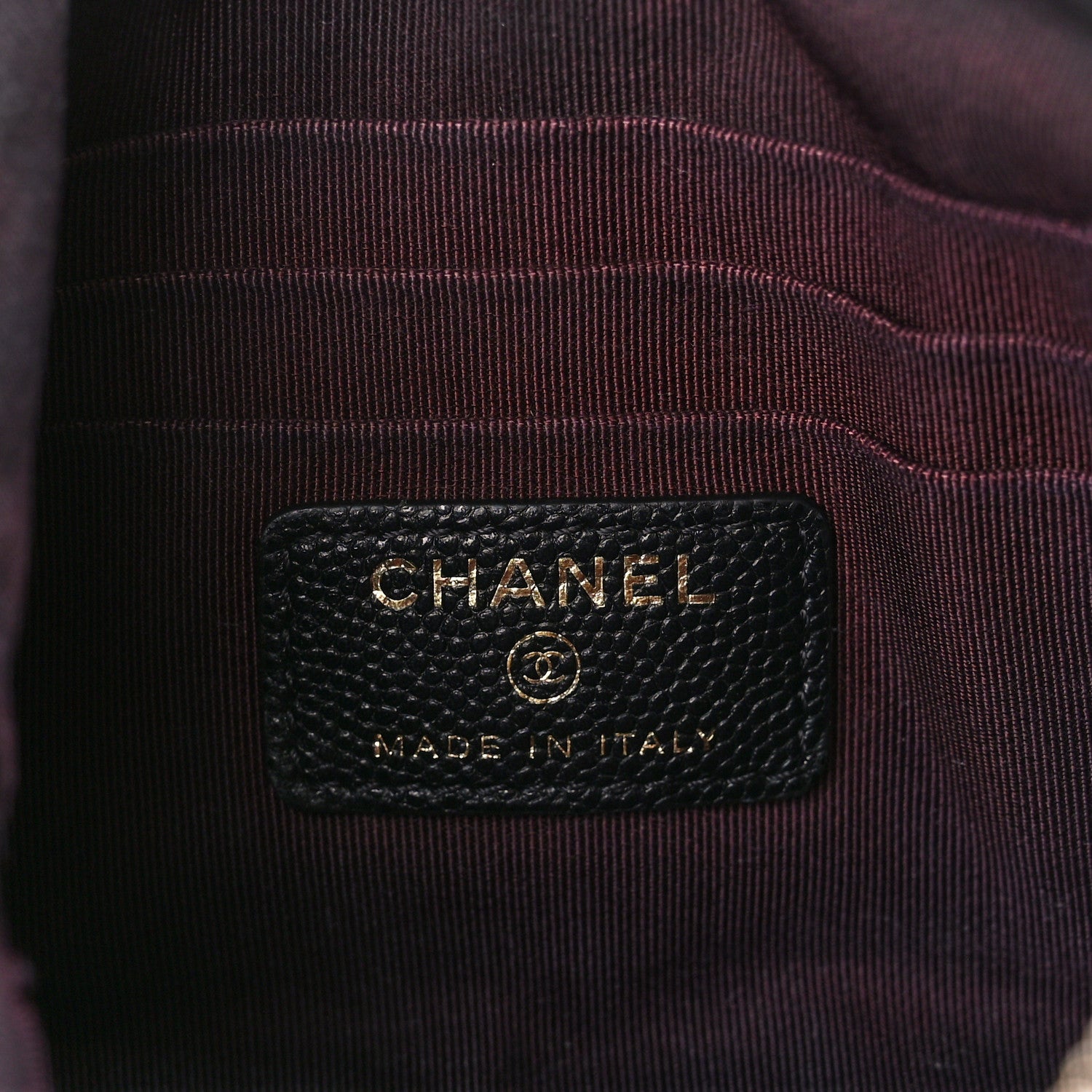 Chanel Caviar Quilted Cosmetic Case Black 6 of 13