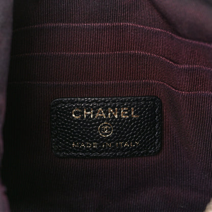 Chanel Caviar Quilted Cosmetic Case Black 6 of 13