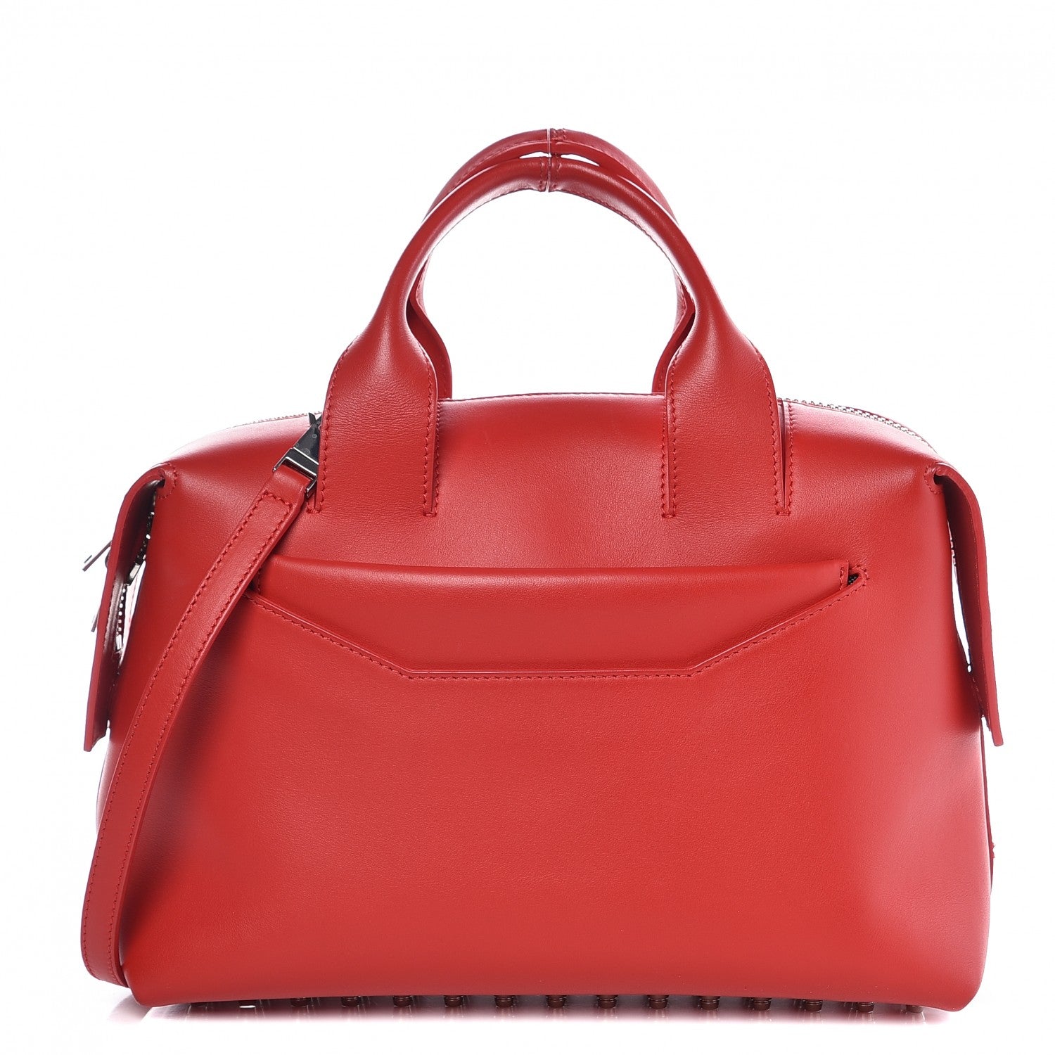 Alexander Wang Calfskin Large Rogue Satchel Red 1 of 8