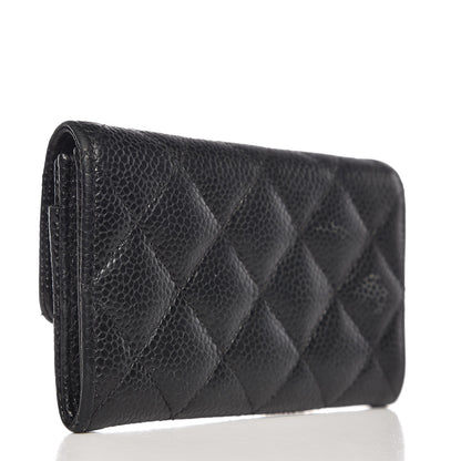 Chanel Caviar Quilted Flap Card Holder Black 3 of 11