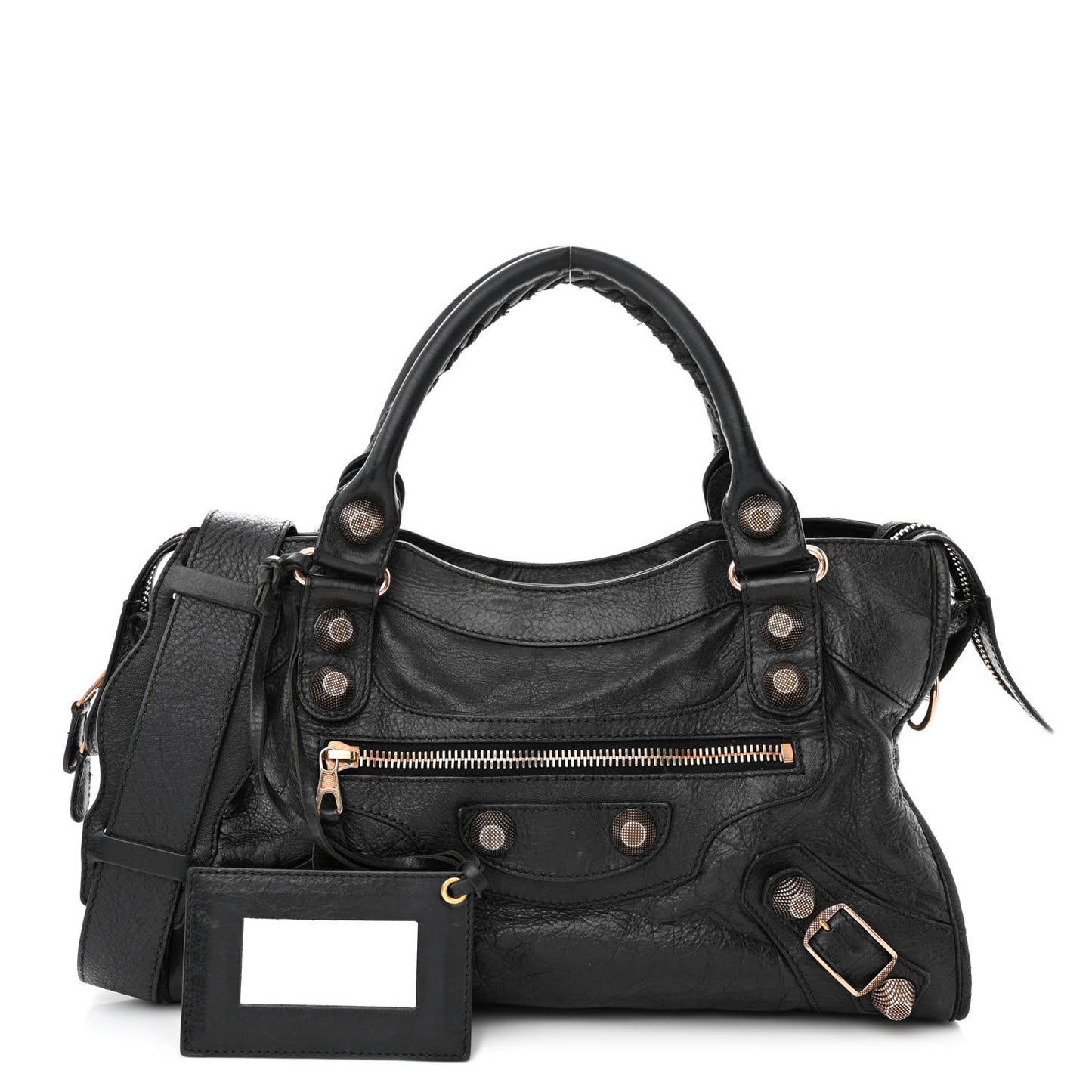 Agneau Giant 21 Rose Gold Hardware City Black