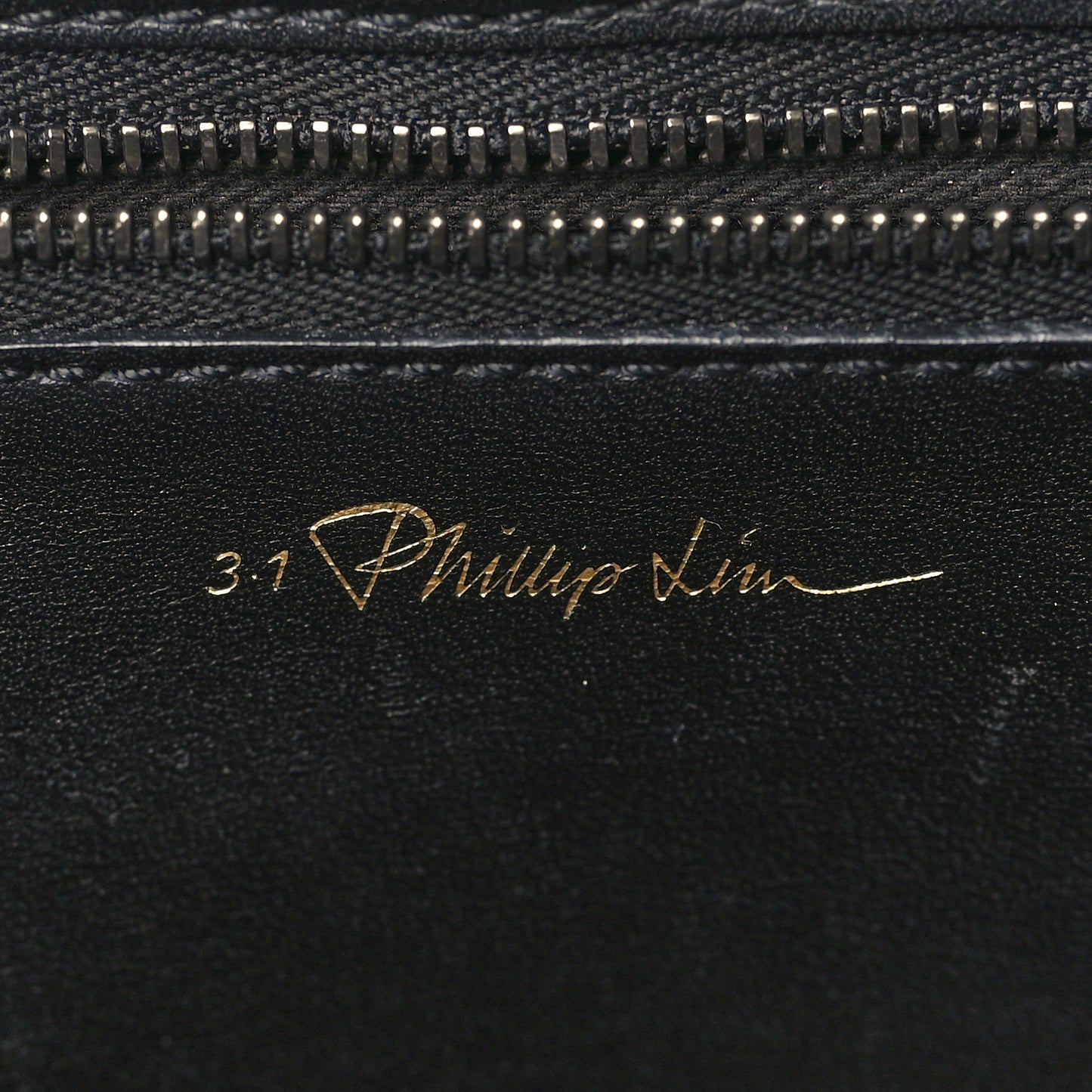 Cracked Lambskin Large Pashli Satchel Black White