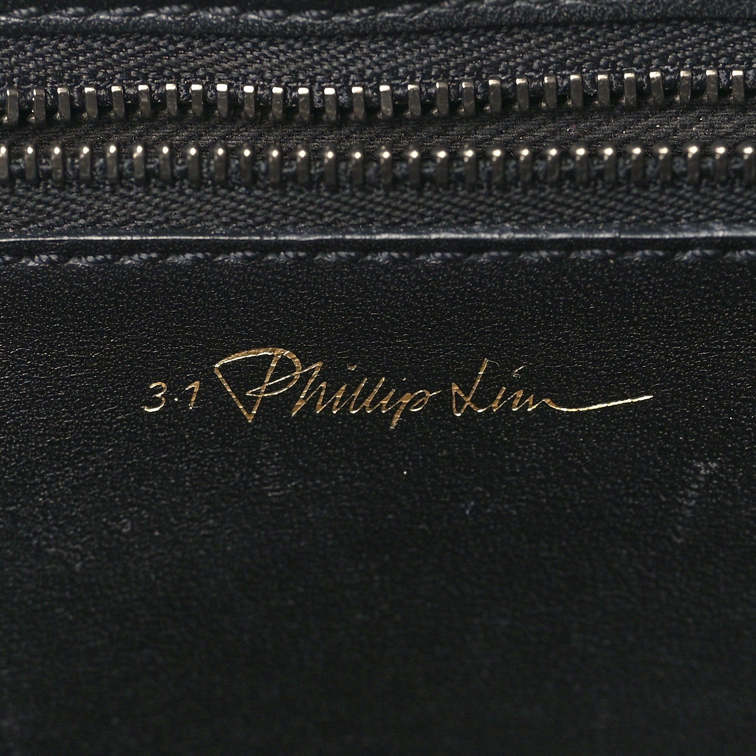3.1 Phillip Lim Cracked Lambskin Large Pashli Satchel Black White 6 of 9