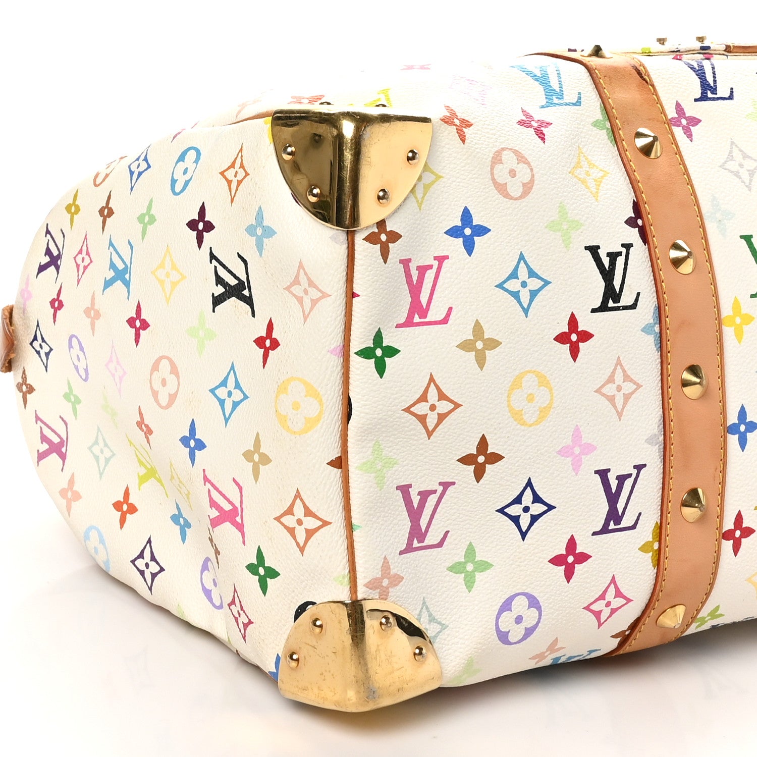 Louis Vuitton Monogram Multicolor Keepall 45 White 7 of 10