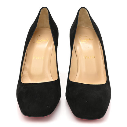 Christian Louboutin Veau Velours Viva 85 Pumps 37.5 Black 3 of 9