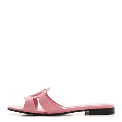 Louis Vuitton Calfskin LV Isola Flat Sandals 38 Pink 1 of 9