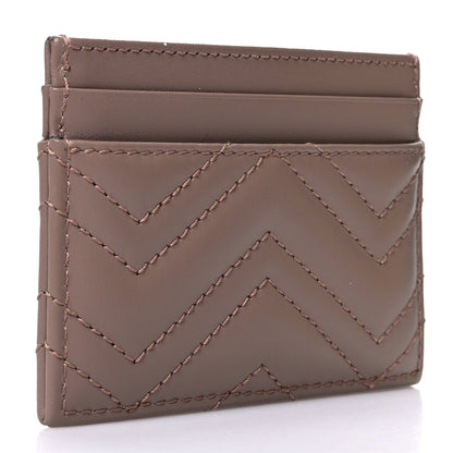 Gucci Calfskin Matelasse GG Marmont Card Holder Porcelain Rose 3 of 11