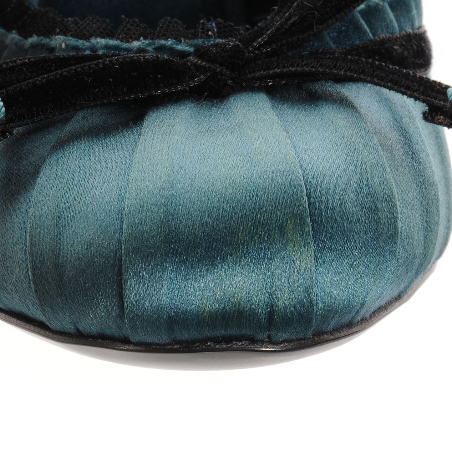 Satin Balmoral Pumps Petrole 38