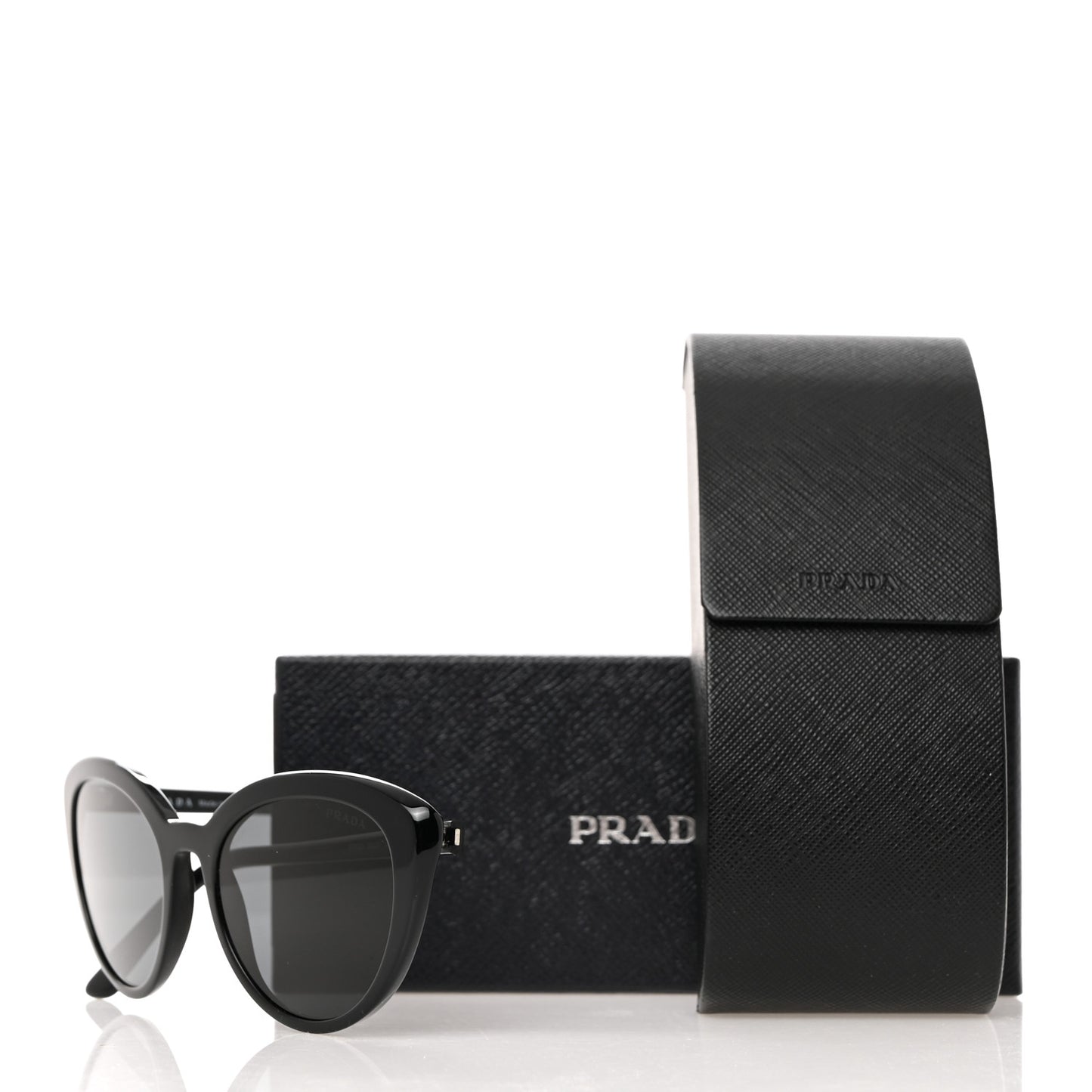 Acetate Cat Eye Sunglasses SPR 02V Black