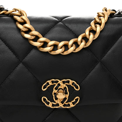 Chanel Lambskin Quilted Medium Chanel 19 Flap Black 8 of 12