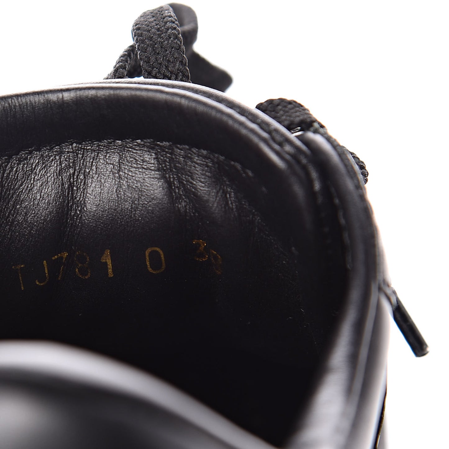 Calfskin Patent Rockstud Open Sneakers 38 Black