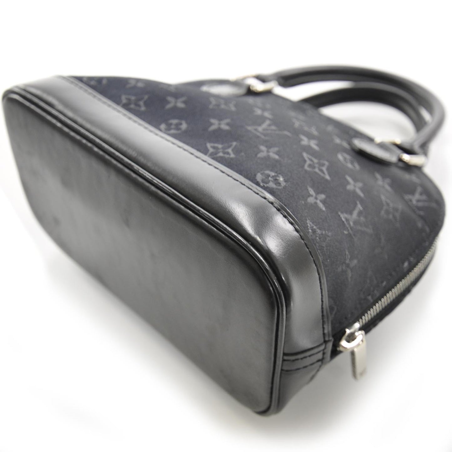 Satin Monogram Little Alma Black