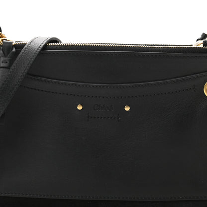 Chloe Calfskin Suede Small Roy Bag Black 10 of 12