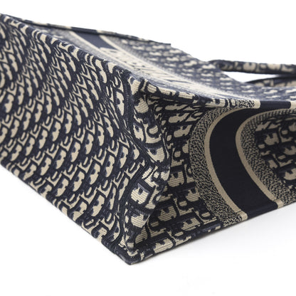 Christian Dior Oblique Medium Book Tote Blue Multicolor 9 of 9