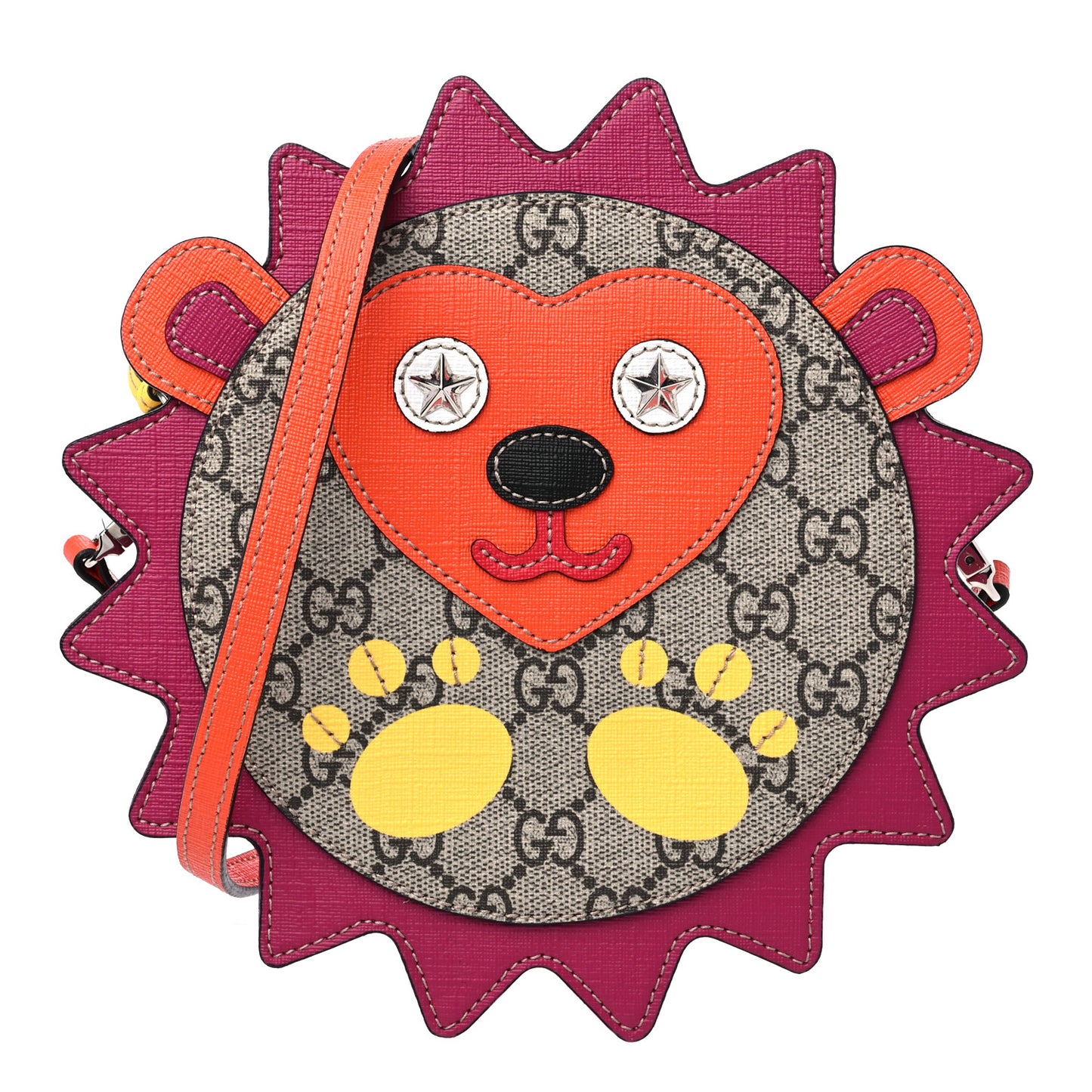 GG Supreme Childrens Hedgehog Crossbody Bag Orange