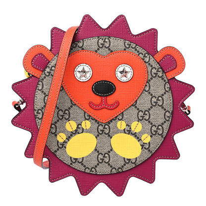 Gucci GG Supreme Childrens Hedgehog Crossbody Bag Orange 1 of 10