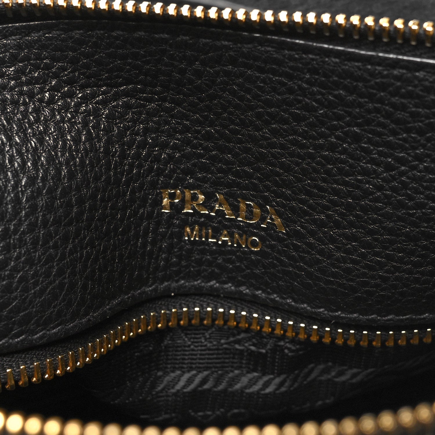 Prada Vitello Phenix Bauletto Black 6 of 9