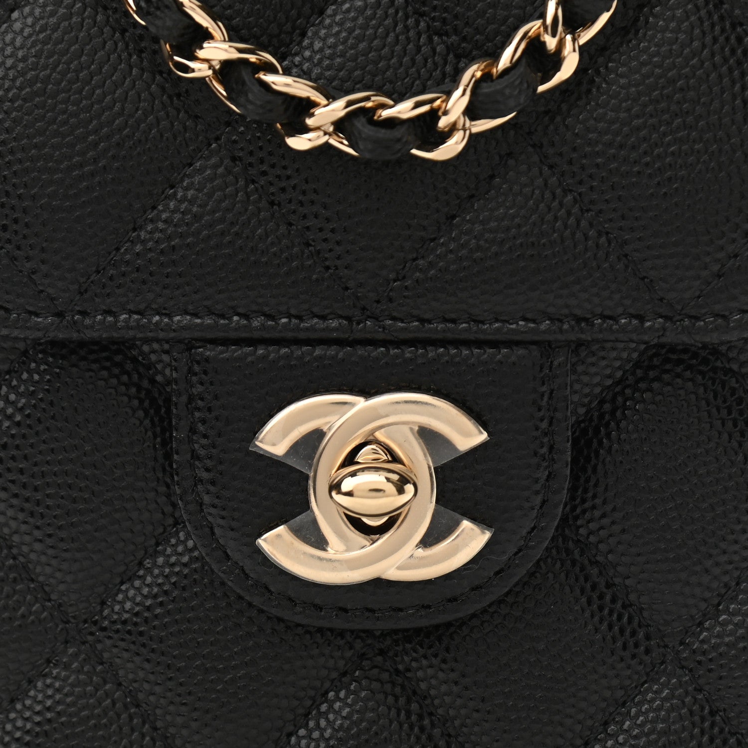 Chanel Caviar Quilted Classic Phone Holder Black 9 of 12