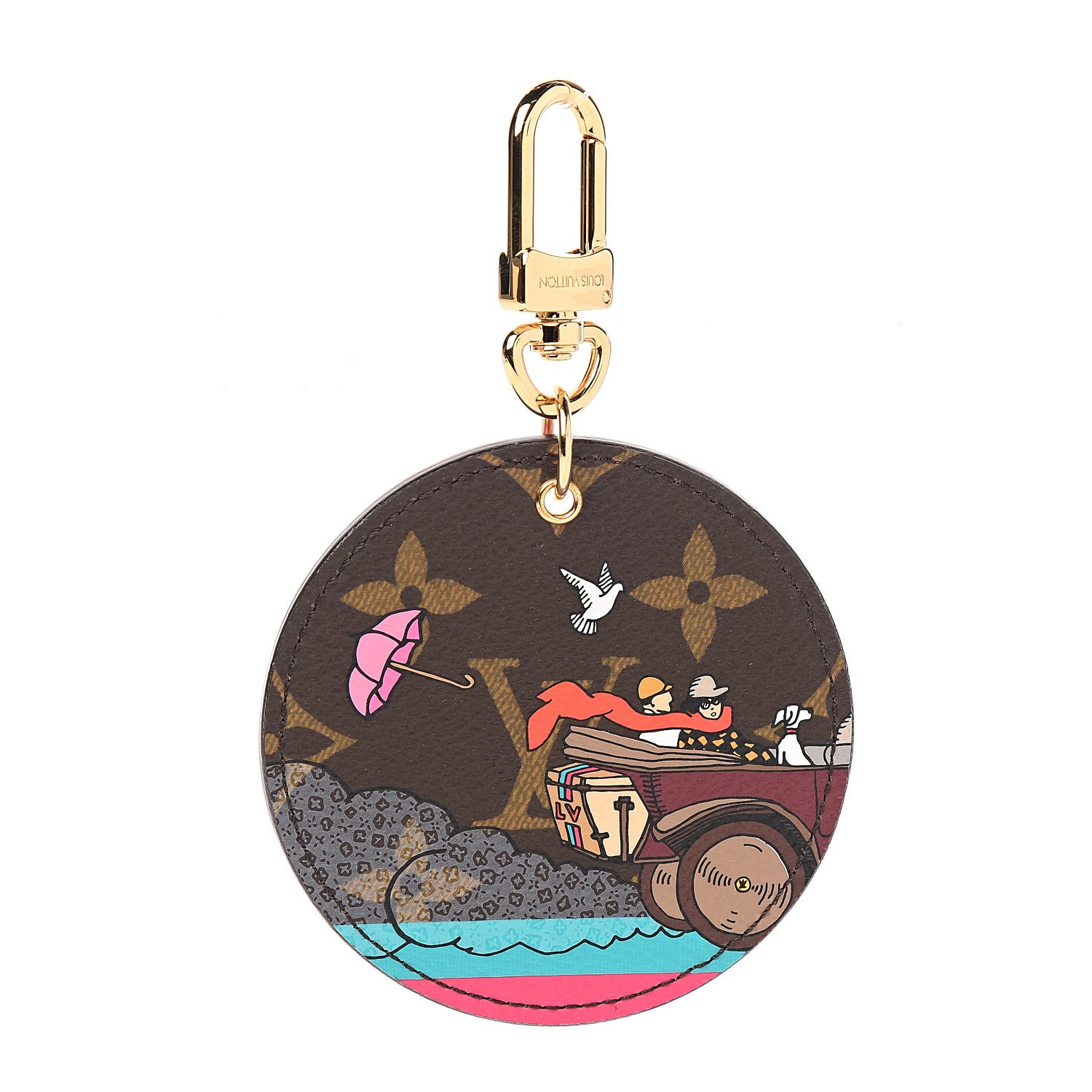 Louis Vuitton Monogram 2015 Christmas Animation Bag Charm Key Ring 1 of 4