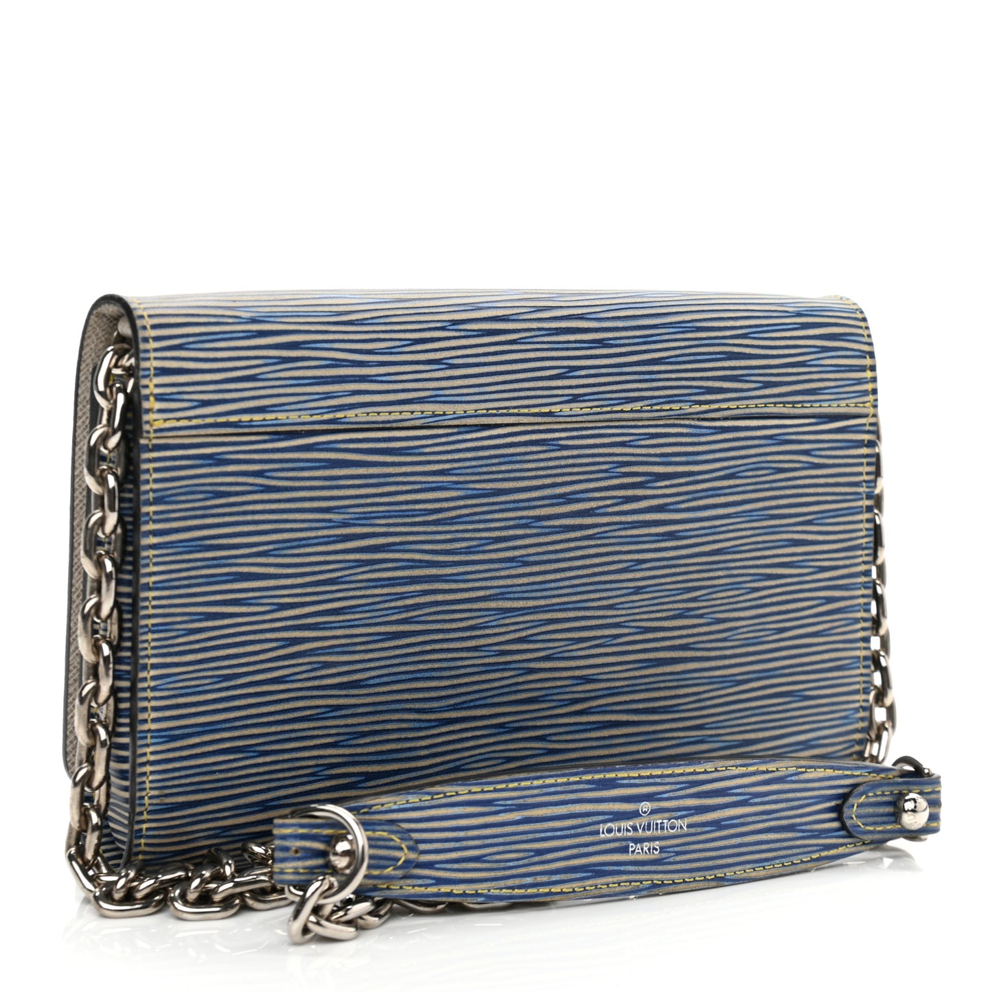 Epi Twist Chain Wallet Denim Light