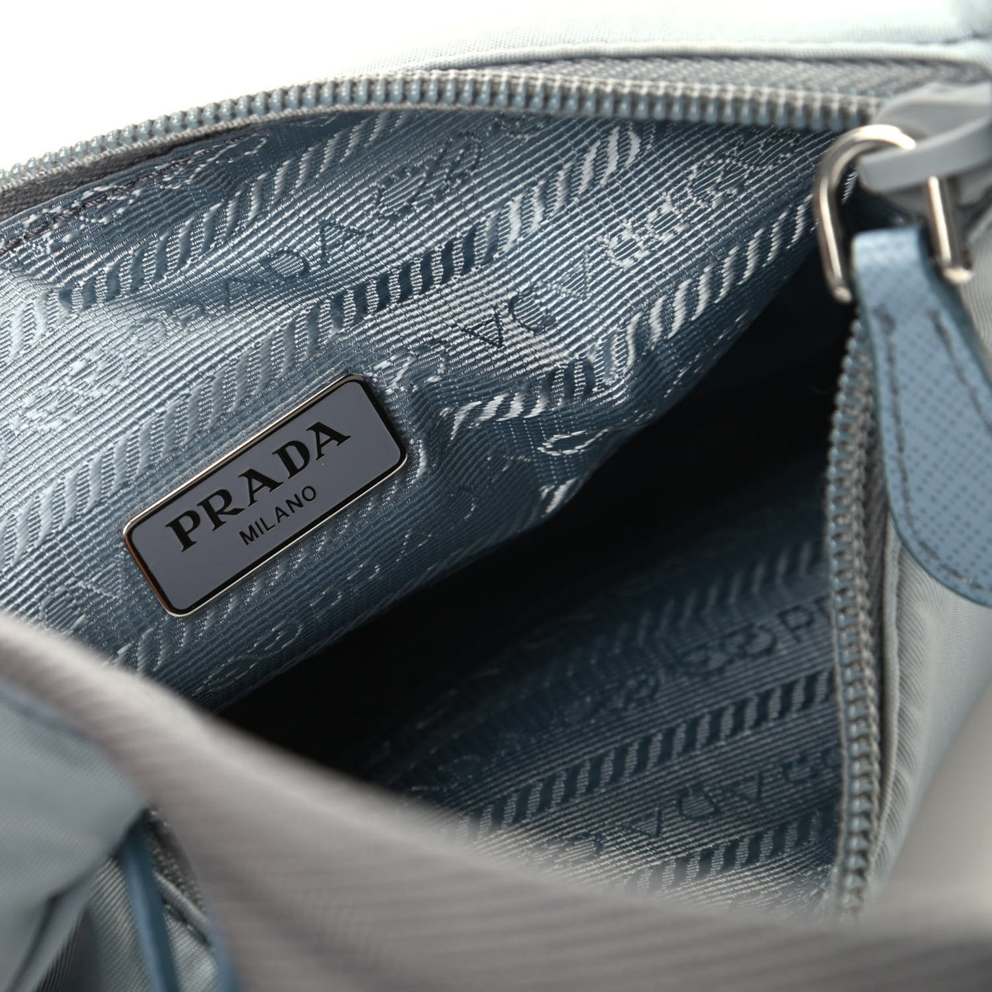 Tessuto Nylon Mini Re-Edition 2000 Bag Astrale