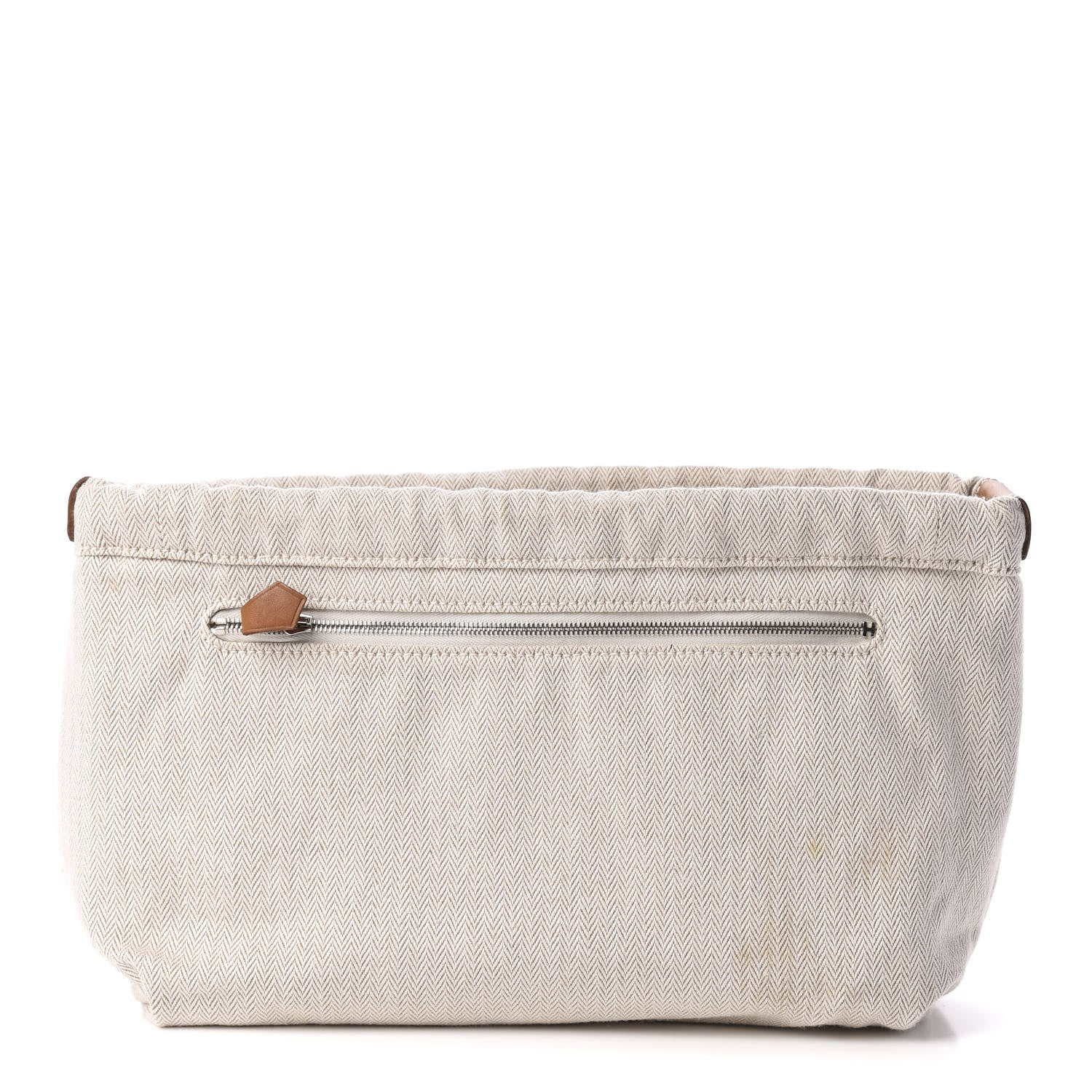 Hermes Canvas Barenia Fourbi 25 MM Pouch Naturel Fauve 1 of 10