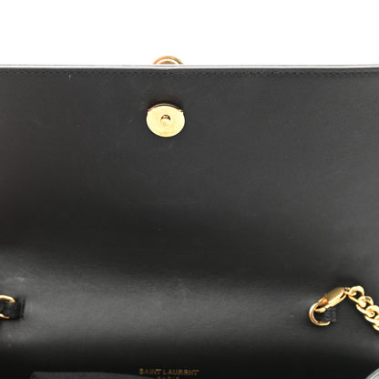 Saint Laurent Smooth Calfskin Classic Monogram Kate Tassel Chain Wallet Black 11 of 13