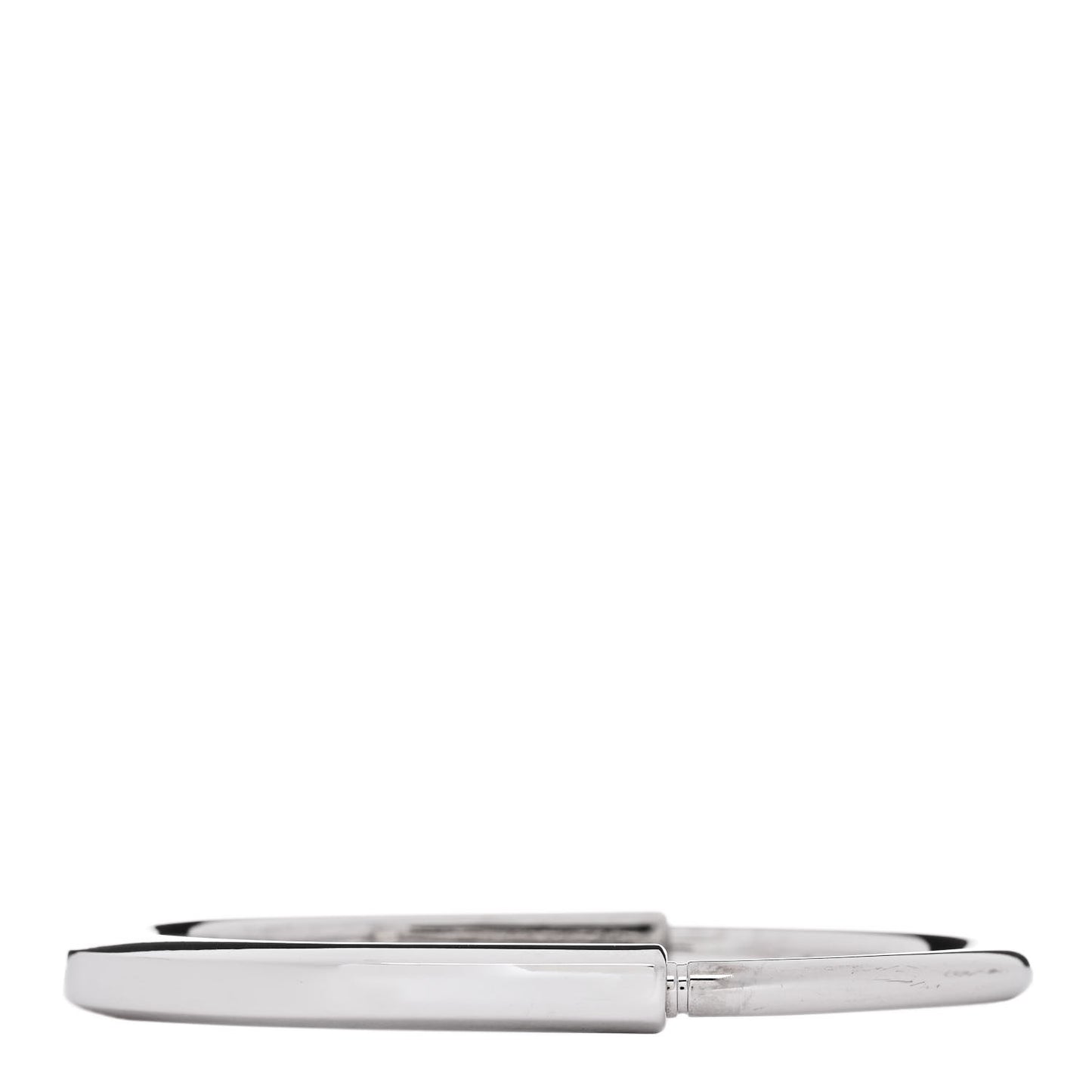 18K White Gold Tiffany Lock Bangle Bracelet