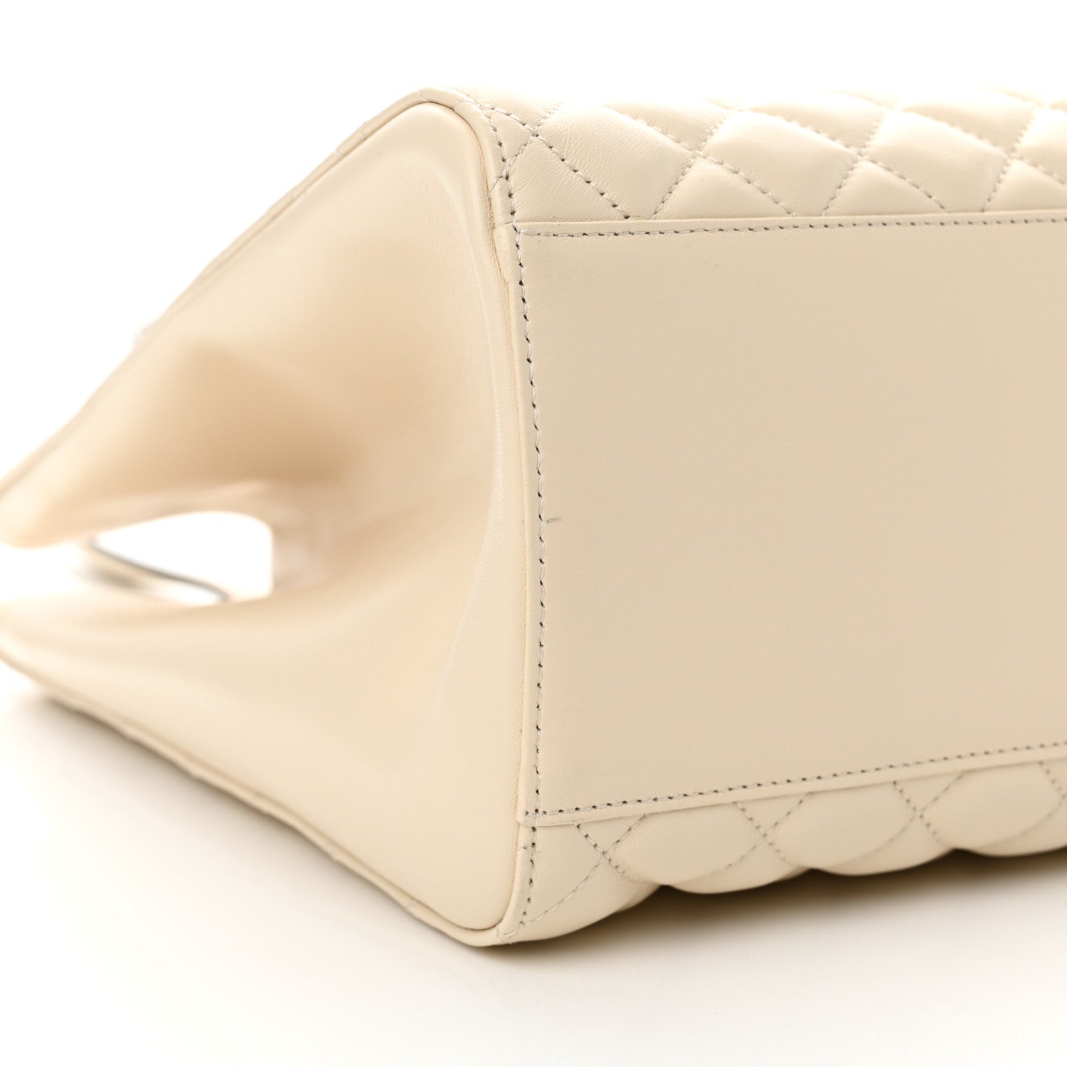 Versace Nappa Quilted Medusa Tote Ecru 9 of 12