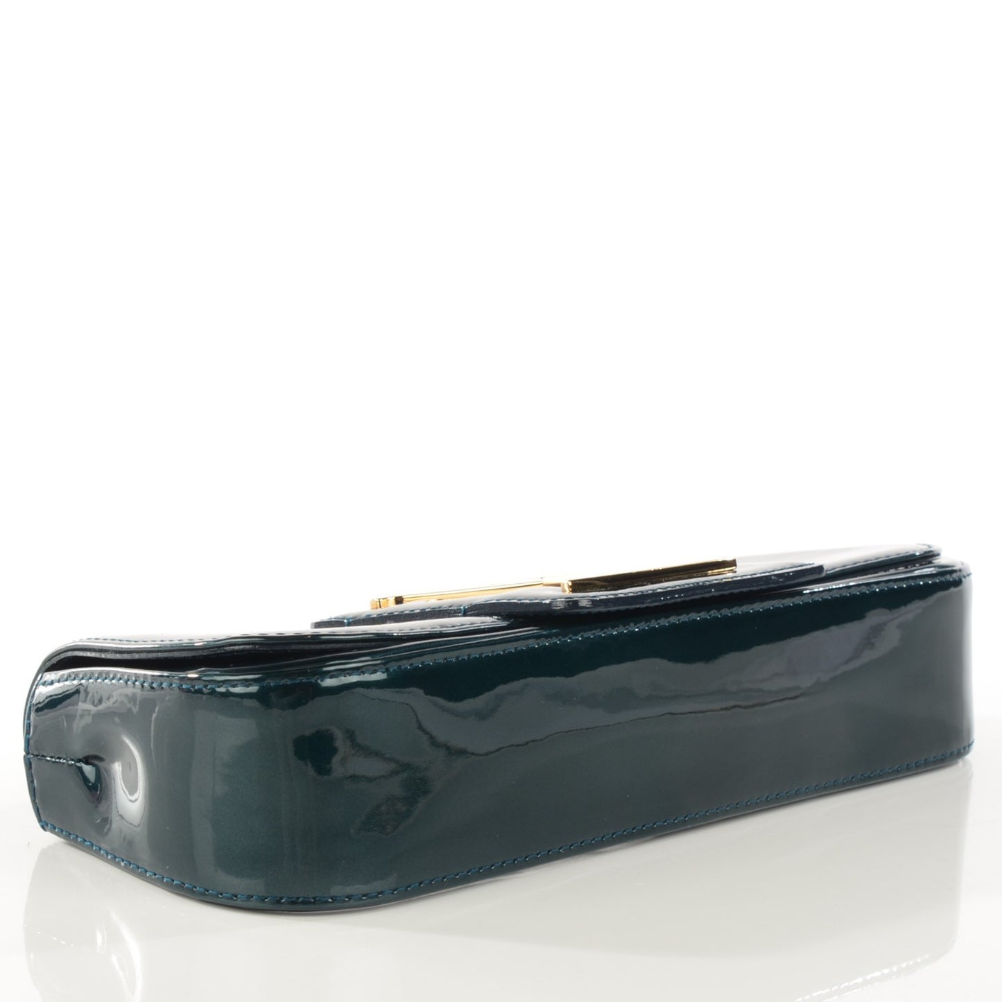 Patent Sobe Clutch Blue Nuit