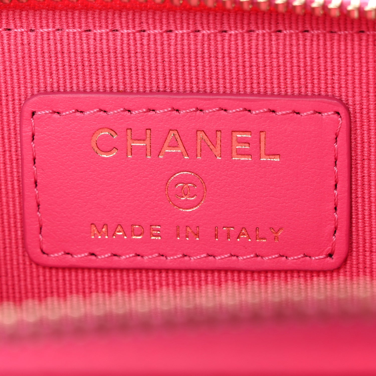 Chanel Caviar Quilted Zipped Key Holder Case Pink 6 of 8