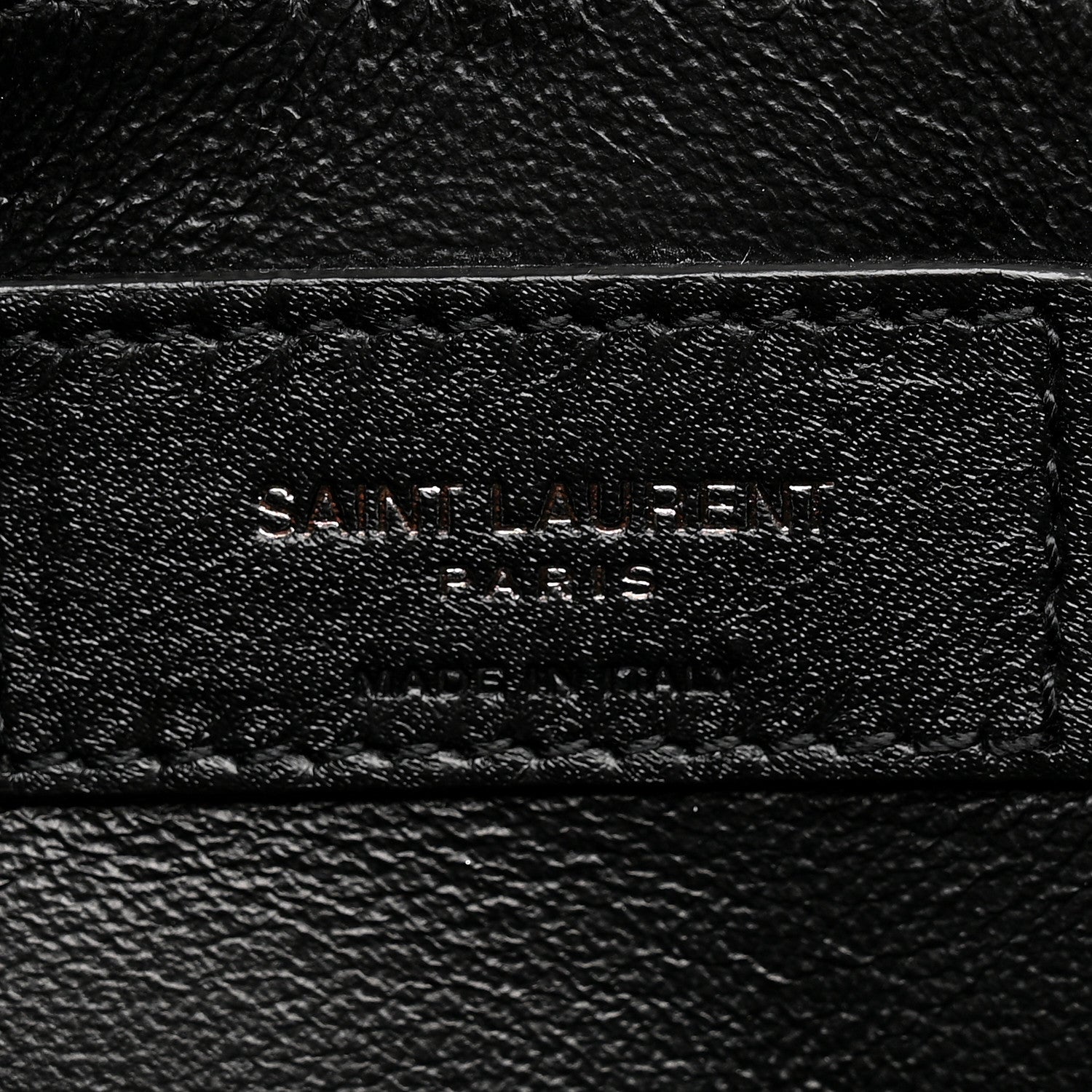 Saint Laurent Calfskin Crocodile Embossed Matelasse Monogram Baby Niki Chain Satchel Black 14 of 25