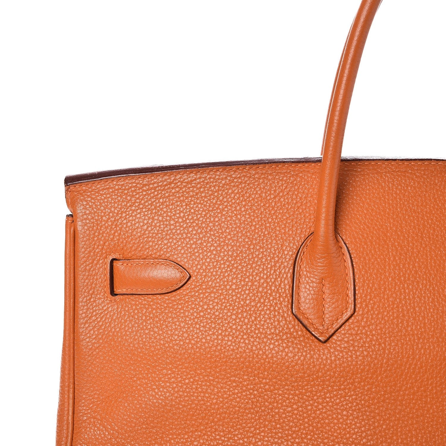 Hermes Taurillon Clemence Birkin 40 Orange 29 of 39