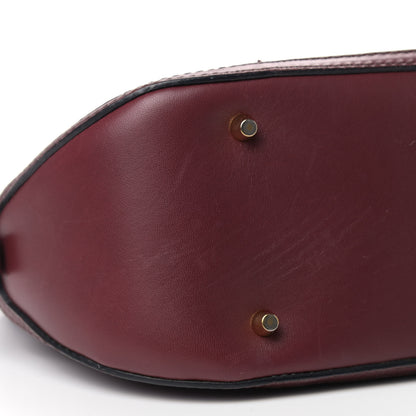 Burberry Calfskin Small Orchard Bowling Bag Burgundy Red 12 of 13