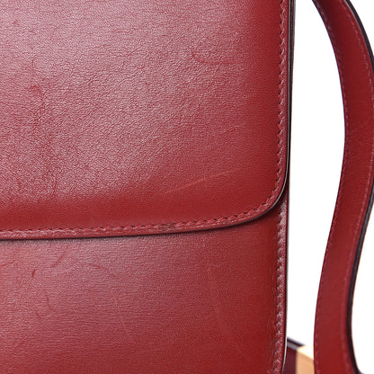 Celine Box Calfskin Medium Classic Box Flap Bag Red 15 of 17