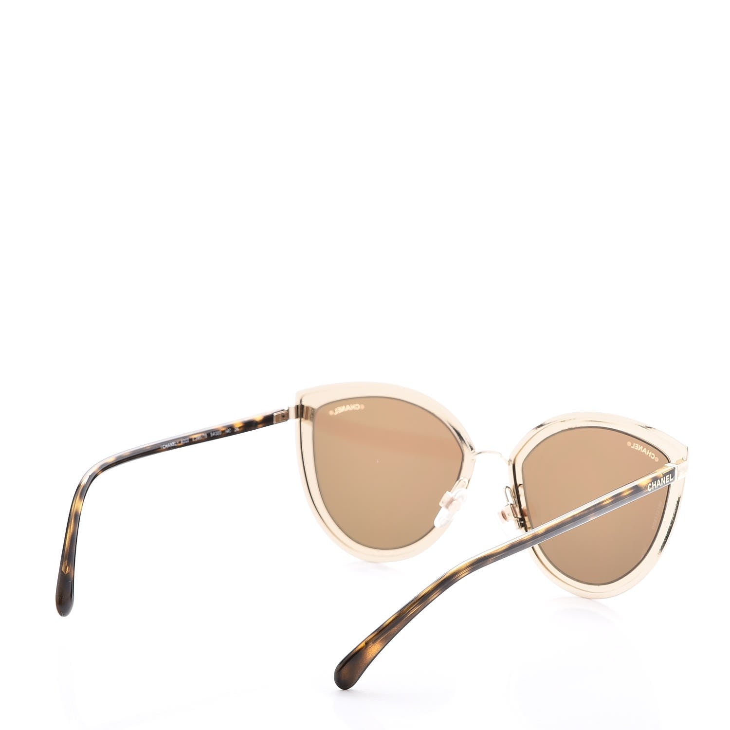 Chanel Metal Cat Eye Sunglasses 4222 Gold 4 of 8