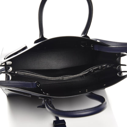 Saint Laurent Smooth Calfskin Small Double Face Sac De Jour Marine Black 6 of 9