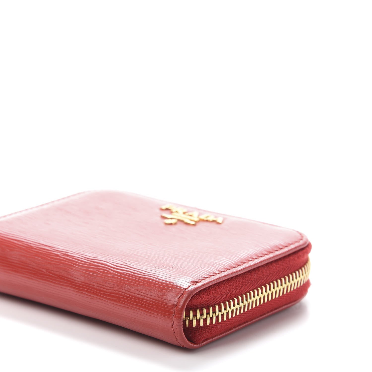 Prada Vitello Move Metal Coin Purse Lacca 8 of 8