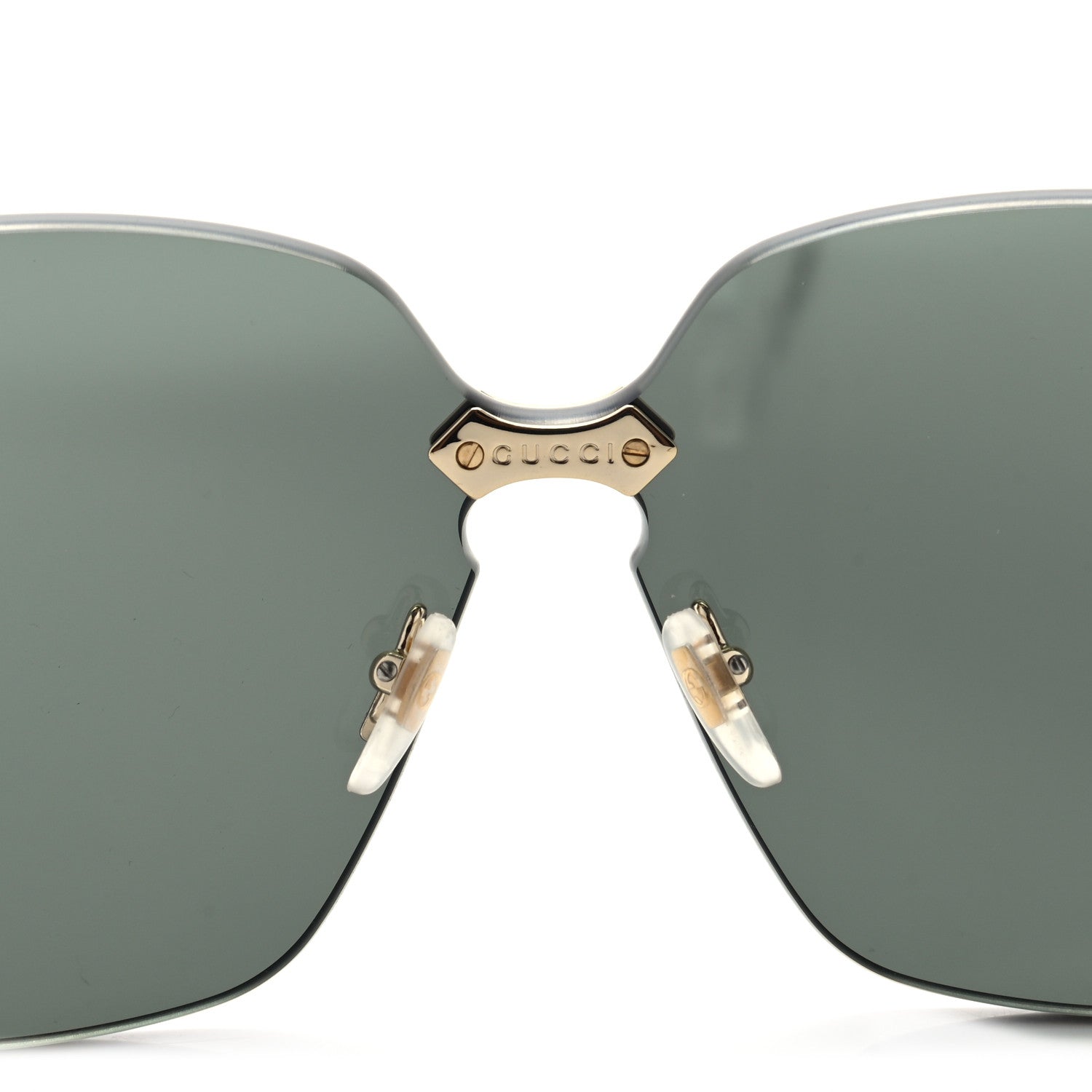 Gucci Metal Rimless Sunglasses GG0352S Gold 9 of 10