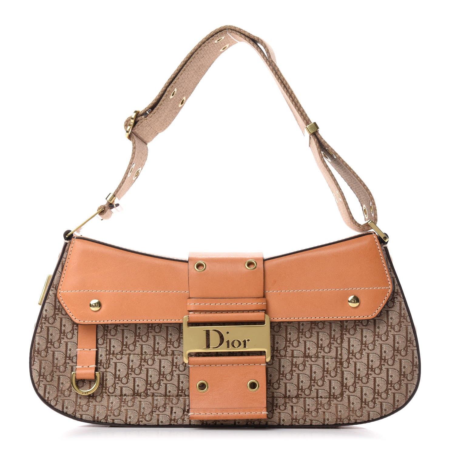 Christian Dior Monogram Street Chic Shoulder Bag Beige 1 of 12