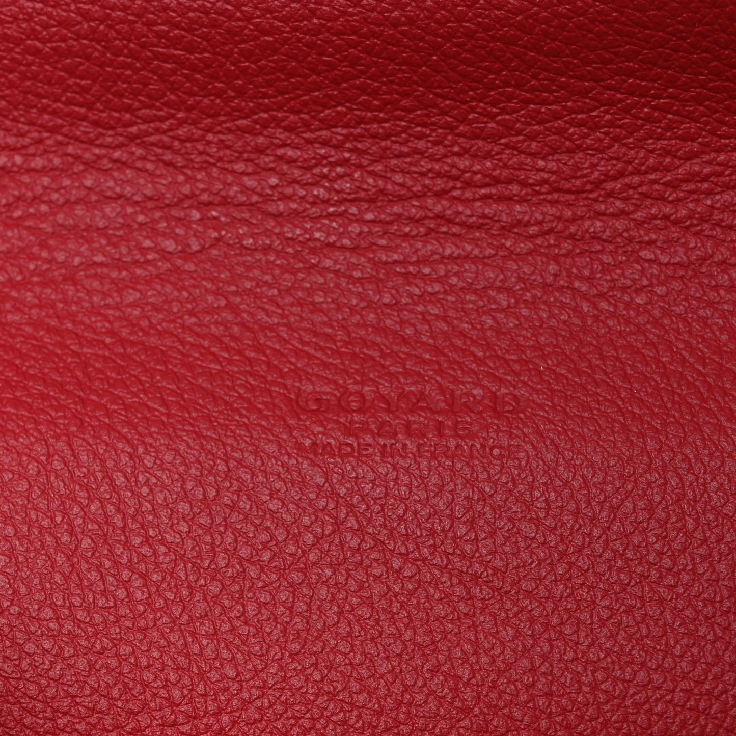 Goyardine Calfskin Chypre Wallet Pouch Red
