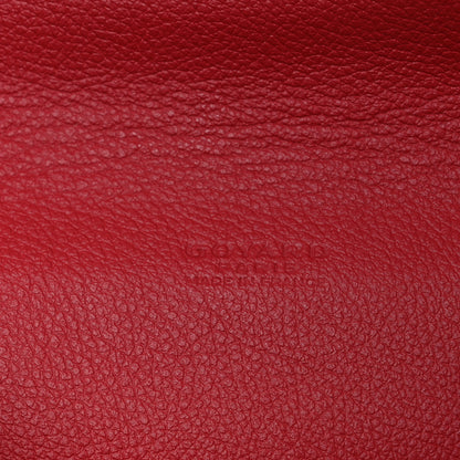 Goyard Goyardine Calfskin Chypre Wallet Pouch Red 5 of 11
