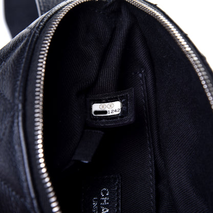 Chanel Grained Calfskin Quilted Waist Belt Bag Black 8 of 10